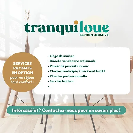 بيت للعطل Tranquiloue - Maison Neuve - 18 Min Du Puy Du Fou ليزيربييه